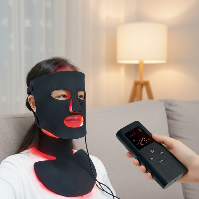 GLPE 7 Colors Infrared Red Light LED Facial Mask Flexible Silicone for Spa Beauty Salon Skin Care Custom Logo