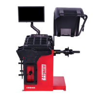 Équilibreuse de roues laser automatique GATmatic KWB960, écran LCD numérique, précision 1g, cycle 8s, 70kg, 10-26 pouces, acier allié, CE ISO