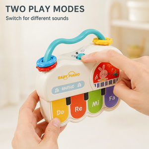 Jouet musical pour bébé, piano à capteur tactile, clavier sensoriel, apprentissage précoce, portable, pour nourrissons et tout-petits - Product Image 2