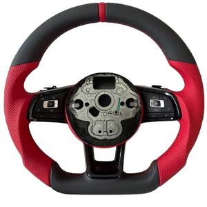 Volant en fibre de carbone de haute qualité adapté aux Volkswagen Polo gti Scirocco GTS GTE GLI R-Line <span class=keywords><strong>Golf</strong></span> 6 Mk4 Mk5 Mk7 <span class=keywords><strong>GTD</strong></span> CC - Product Image 1