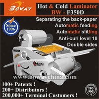 Machine à plastifier à chaud et à froid à double face avec alimentation automatique du papier et découpe automatique