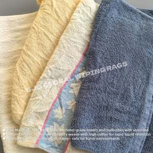 Trapos de Limpieza 100% Algodón para Uso Industrial, Trapos de Toalla de Colores Reciclados - Product Image 4