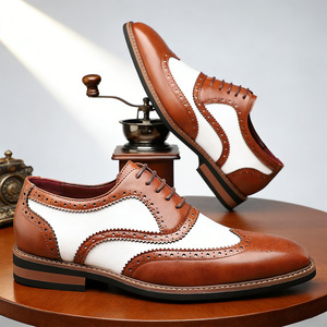 Zapatos Casuales de Hombre Estilo Británico Vintage 2026, Hechos a Mano, con Punta en Pico y Cordones, Calzado Masculino Versátil - Product Image 4