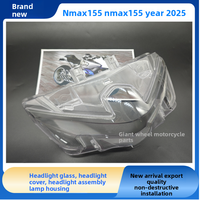 Convient pour le boîtier de phare Yamaha NMAX155 2020-2025, couvercle de phare avant, remplacement du couvercle de phare