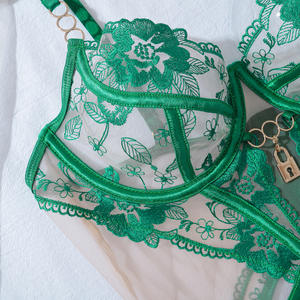 MXZ4437A Fabrik Hochwertige Luxus Frauen Schöne Teddy Sexy Dessous Zarte Wunderschöne Mesh Bodysuit Dessous Set - Product Image 6