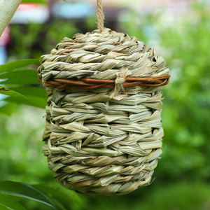 Nido de Pájaros Creativo Tejido a Mano, Decoración de Jardín para Exteriores, Jaula Ecológica de Hierba, Casa para Pájaros Estilo Gota de Agua, Jaula Moderna para Pájaros - Product Image 5