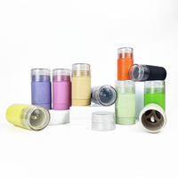 Conteneur de déodorant stick biodégradable PCR personnalisé de 75 ml avec couvercle, à visser, avec emballage de lotion/shampooing imprimé à l'écran