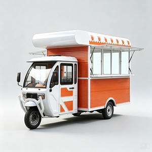 Carrito de comida móvil eléctrico con estructura de remolque tipo food truck y diseño plegable para un fácil <span class=keywords><strong>transporte</strong></span> - Product Image 5
