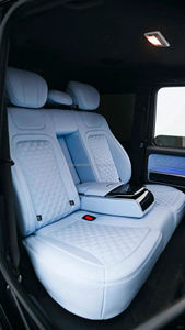 Housse de siège sur mesure pour accessoires de voiture, 5 housses de siège en cuir de luxe adaptées à Mercedes Benz GLE 450 350 G580 550e GLS <span class=keywords><strong>400</strong></span> - Product Image 4