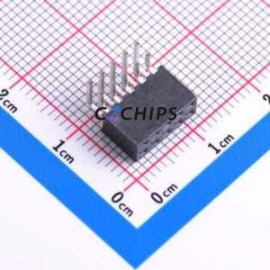 SQT-105-01-L-D-RA Pin Socket Bent Lead Through Hole,P=2mm Connector 2mm 2mm Right Angle Insert Double Row - Product Image 1