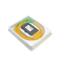 1x4 SC UPC/APC ABS kotak PLC Optical Splitter Single Mode Fiber Optic Splitter 1x4 Plc Fiber Optic Splitter