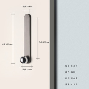 Zinc Alloy Modern <b>Door</b> Handles & <b>Knobs</b> for Cabinets Wardrobes Drawers Kitchen Bedroom Bathroom - Product Image 4