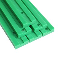 Glissières de chaîne en nylon UHMWPE moulées par injection CNC, vert Feinuo, personnalisées, pour blocs de guidage et rails coulissants