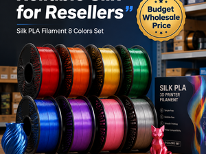 Filamento de PLA de Seda al por Mayor de 1.75mm para Impresora 3D, en Bobina, Listo para Imprimir, Económico, 8 Colores para Reventa, Compatible con Creality Ender - Product Image 1