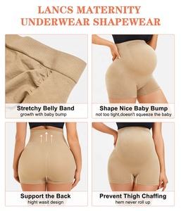 Abiti da donna personalizzati per la gravidanza in vita alta mutandine Shaperwear comodo <span class=keywords><strong>intimo</strong></span> <span class=keywords><strong>premaman</strong></span> senza cuciture - Product Image 2