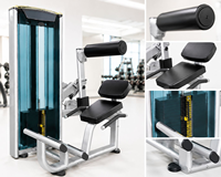 Entrenador de extensión/compresión para la parte inferior de la espalda; Equipo ajustable para estiramiento en posición sentada y entrenamiento de resistencia.