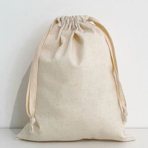 Wholesale OEM Natural Cotton Canvas <b>Drawstring</b> Bag Eco-friendly Cotton Canvas Dust <b>Pouch</b> - Product Image 4