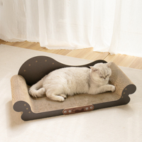 Nouveau grattoir pour animaux de compagnie personnalisé, canapé-lit en bois massif, grattoir pour chat en carton ondulé