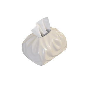 Caja de pañuelos de cerámica hecha a mano, impermeable, moderna, sencilla, de alto valor estético, para mesa de comedor, estilo de lujo discreto, sensación de alta gama para el hogar. - Product Image 6