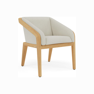 Ensemble de salle à manger de jardin moderne en teck durable pour l'extérieur, chaises et table de patio pour hôtels, salles, fermes, villas, cours - Product Image 4