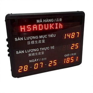 Compteur numérique LED multi-langues en plastique avec minuterie pour bus et usage international, facile à utiliser - Product Image 1