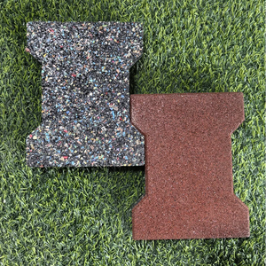 Pferdes tall Hunde knochen Gummi Fertiger Stall Gummi Ziegel Einfach zu installieren Haltbarkeit Tragbare Pferde box Stall Recycelter Gummi - Product Image 1