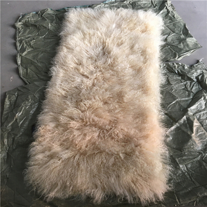 Fourrure d'animal longue et <span class=keywords><strong>bouclée</strong></span>, <span class=keywords><strong>laine</strong></span> pour <span class=keywords><strong>chaise</strong></span>, fourrure de Mongolie - Product Image 1