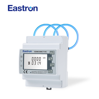 Compteur d'énergie triphasé Eastron SDM630MCT-RC à bobine de Rogowski sans intégrateur, avec RS485 Modbus, pour montage sur rail DIN, pour chargeur solaire et VE