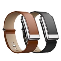 Tali Jam Kulit Asli Tipis untuk Pelacak Whoop 5.0 Desain Pinggang Ramping Mewah Bisnis Premium Tali Pergelangan Tangan Kulit Asli Lembut