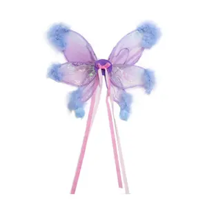 Cross-border Carnival Party Makeup Costume Props Angel Wings With LED Lights Butterfly Feather Wings