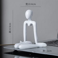 Figurines abstraites, articles décoratifs, décorations de chambre, artisanat en plastique, petits ornements créatifs, décorations artistiques pour entrée