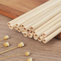 Pailles en bambou 100% naturelles recyclables, écologiques, 8 mm, 12 mm, 16 mm, vertes, longues, réutilisables