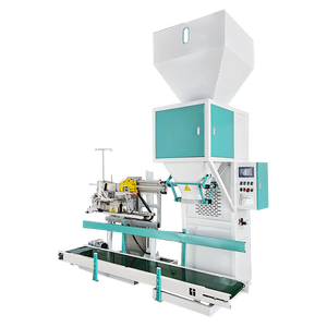 Một người đa chức năng 10kg-25kg hạt bao bì máy PLC thực phẩm áp dụng Hạt giống thức ăn có trọng lượng máy cho giấy nhựa - Product Image 1