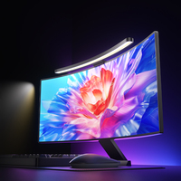 Barre lumineuse pour écran incurvé avec télécommande, lampe LED anti-lumière bleue pour écran incurvé, éclairage de jeu