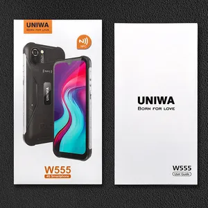 UNIWA W555グローバルバージョン4Gスマート携帯電話5.7インチAndroid携帯電話、デュアルSIMカードSOS機能付き