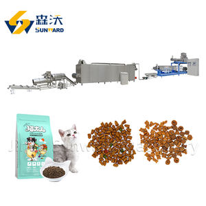 Fabricante de Equipos de Línea de Producción de Alimentos para Mascotas (Perros y Gatos) de Extrusión de Doble Tornillo de Acero Inoxidable Totalmente Automática para la Industria - Product Image 1