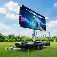 Remorque LED mobile JCT P3.91mm 5500x3000mm pour affichage publicitaire intérieur/extérieur, affichage graphique pour entreprises en libre-service, indice de protection IP65