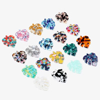Écaille de tortue acétate acrylique boucle d'oreille breloques grande feuille de Monstera en forme de pendentif boucle d'oreille pièces résultats fabrication de bijoux à bricoler soi-même