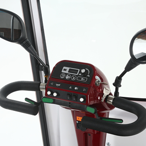 Full Size <strong>Foldable</strong> Electric <strong>Mobility</strong> Cabin <strong>Scooter</strong> with Detachable Canopy Windscreen - Product Image 3
