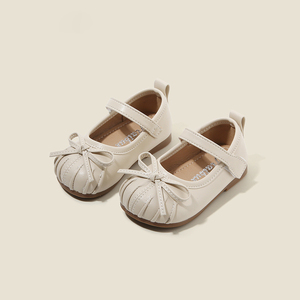 <span class=keywords><strong>Scarpe</strong></span> da Principessa con Fiocco per Bambine, Calzature per Bambini Piccoli e Neonati, Personalizzabili con Suola in Gomma Naturale - Product Image 1
