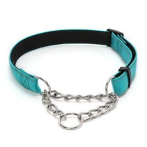 Rantai hewan peliharaan latihan berjalan tanpa tarik, kerah anjing reflektif setengah cek dapat disesuaikan - Product Image 6