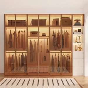 Meubles sur mesure pour toute la maison, fabriqués directement en usine Japandi, armoire intégrée en MDF, dressing intelligent avec rangement intelligent - Product Image 1