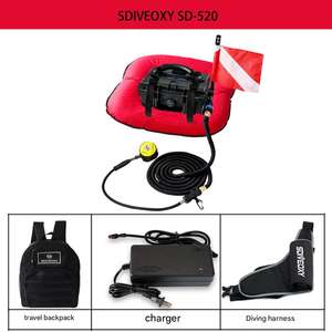 Draagbare Elektrische Hogedruk Duikuitrusting Nieuwe Ventilator En Kunstmatige Kieuwen Voor Duiken En Vissen Zuurstoftoevoer - Product Image 3