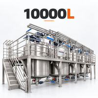 Imberson 10000L Ligne de production clé en main pour lavage de liquides avec homogénéisateur à cisaillement élevé
