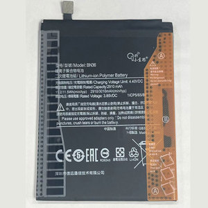 Batería <span class=keywords><strong>BN36</strong></span> de 2910mAh al por Mayor para <span class=keywords><strong>Xiaomi</strong></span> 6X/Mi A2, Batería de Repuesto Recargable de Polímero de Iones de Litio para Teléfono Móvil - Product Image 1
