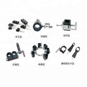 Abrazadera de cable de suspensión para óptica/alimentador, con dial calibrado de doble orificio, de acero inoxidable, para manguera de goma de 6mm, OEM, para cabina radiante/con fugas - Product Image 6