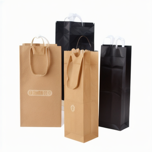 Factory Supply Custom Brown Kraft Burger Bag Beschichtetes Papier Fast Food Take Away Siebdruck für Infusionen und Kondome - Product Image 5