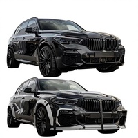 Kit carrosserie large en fibre de carbone pour BMW X5 G05 F95, diffuseur avant en fibre de carbone pour X5 G05 F95, spoiler, kit carrosserie large