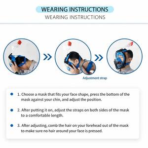 หน้ากากดำน้ำแบบเต็มหน้าสำหรับผู้ใหญ่ พร้อมระบบหายใจแบบ Dry Top รุ่นล่าสุด และที่ยึดกล้องแบบถอดได้ ป้องกันฝ้าและป้องกันการรั่วซึม - Product Image 5