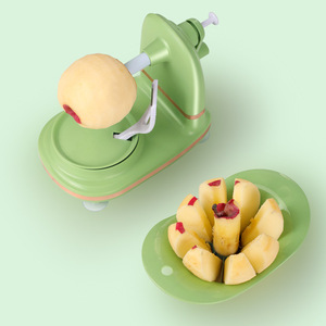 Éplucheur de fruits manuel multifonctionnel à <span class=keywords><strong>manivelle</strong></span>, couteau à poire, machine à éplucher, éplucheur d'orange manuel multifonction - Product Image 3